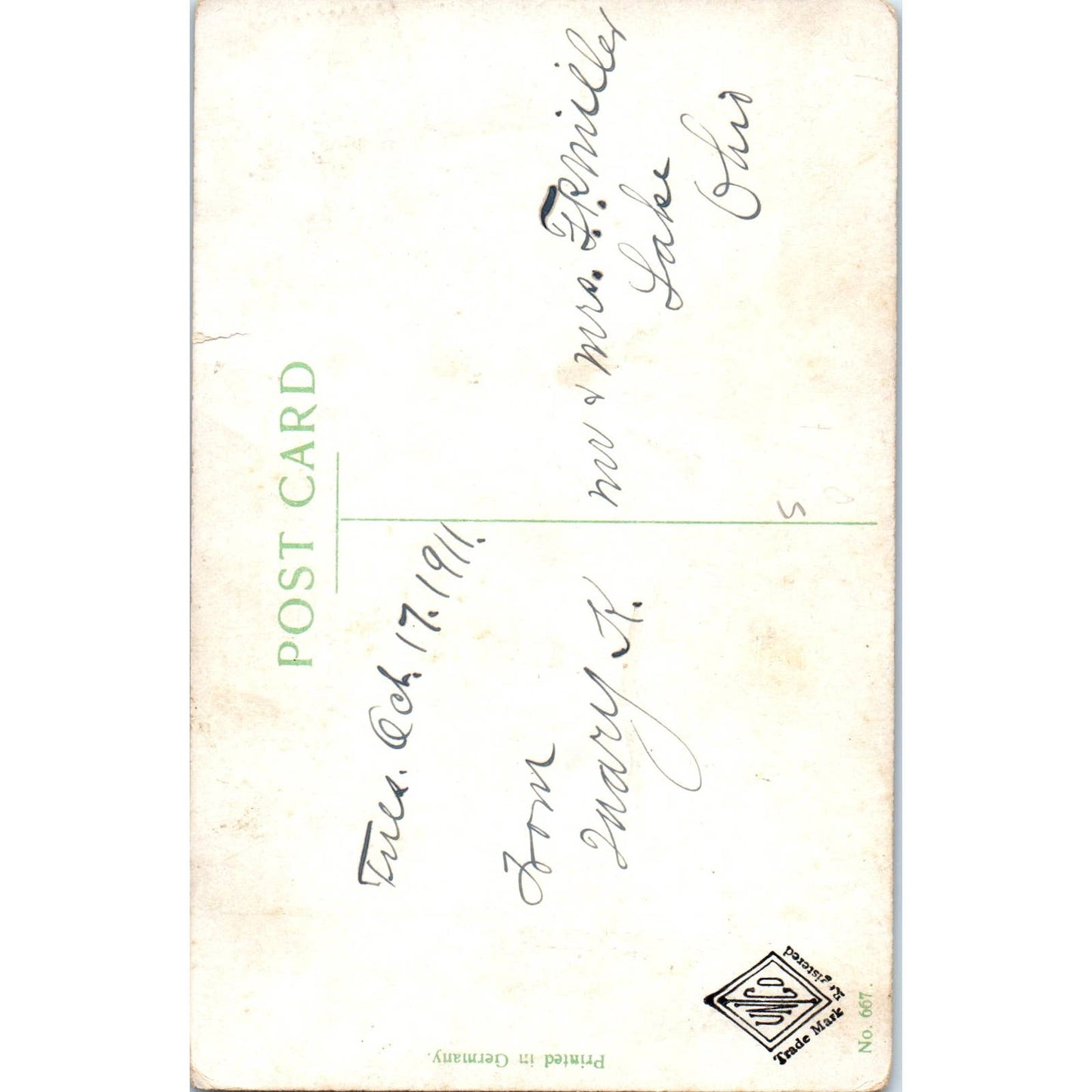 c1910 Postcard Citizens Bank Building Cleveland Ohio TD9