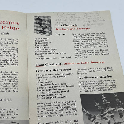 1960s Better Homes & Gardens Celebration Sampler Recipes Cookbook TG6