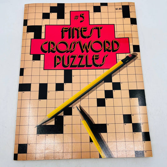 1981 NOS Finest Crossword Puzzles Book No. 5 UNUSED BA4