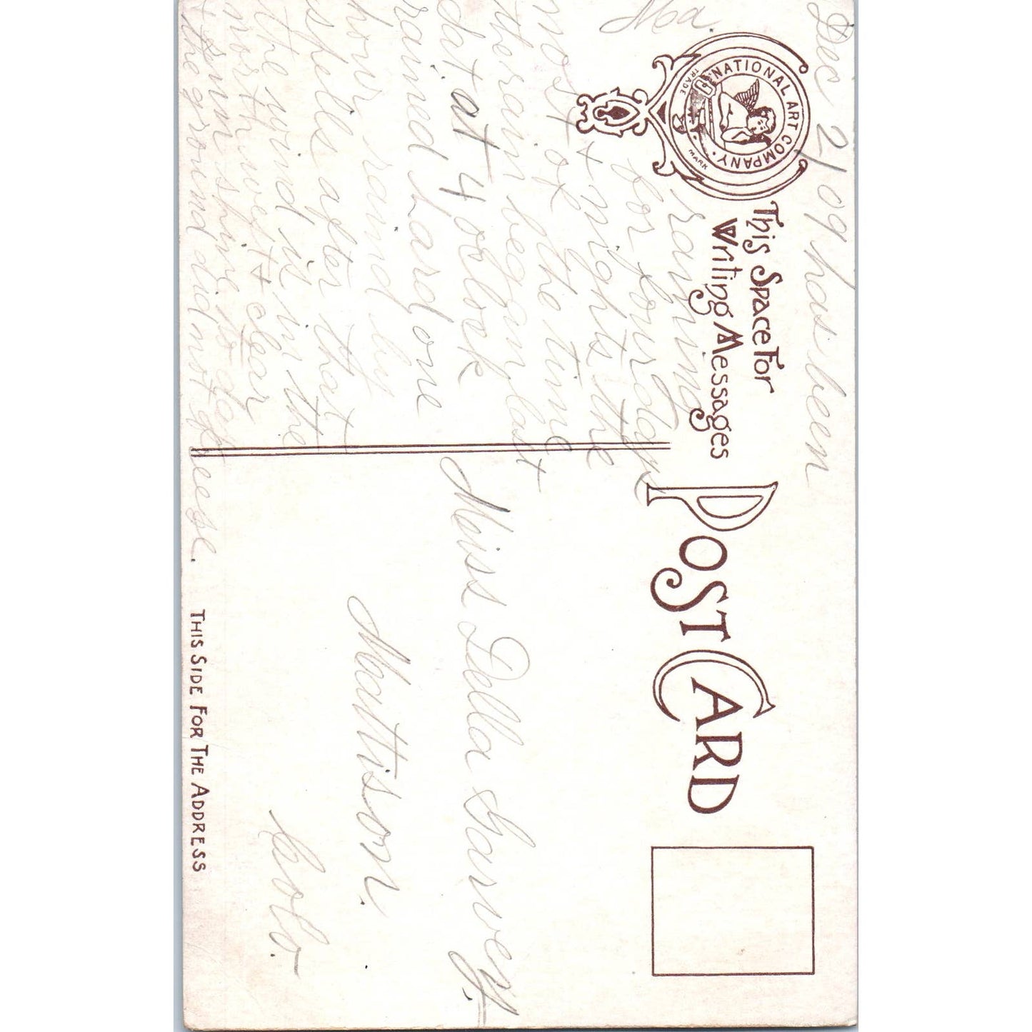 1909 Victorian Lady with Gold, Silver Coins Colorado Original Postcard TK1-29
