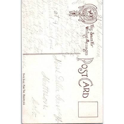 1909 Victorian Lady with Gold, Silver Coins Colorado Original Postcard TK1-29