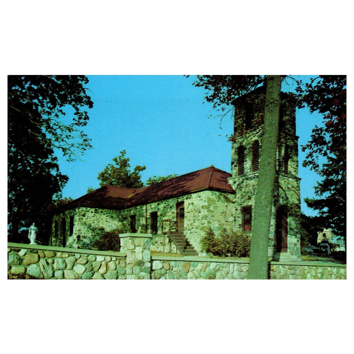 Vintage Postcard -St. Joseph Catholic Church Irish Hill Michigan AD9