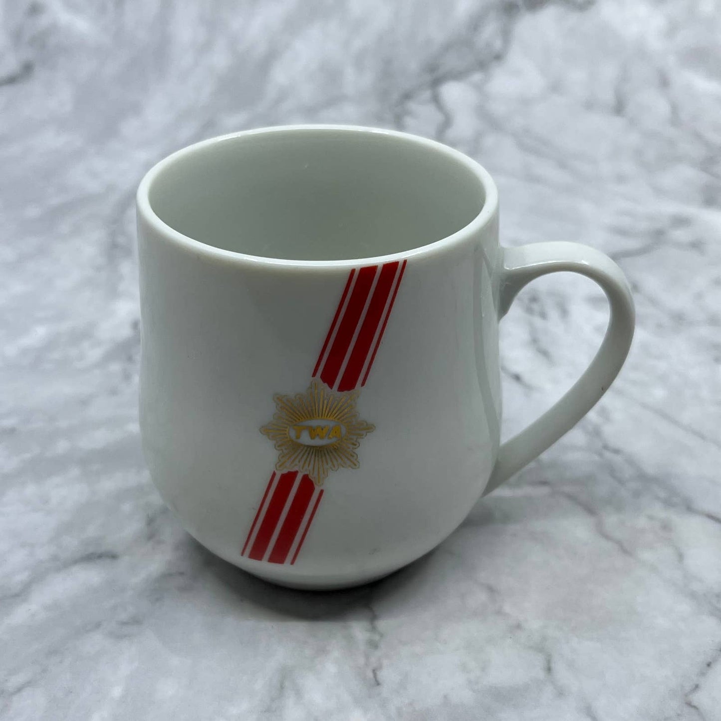 Vintage TWA Airlines 1st Class Porcelain Coffee Cup Mug 3" 44-1695 TA7