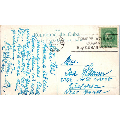Charles III Promenade 1930 Havana Cuba Original Postcard P3-1