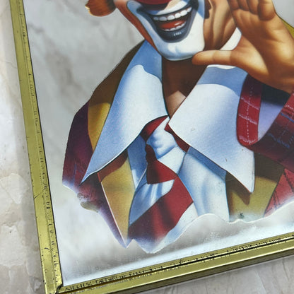 Vintage Retro Sarnoff RINGO THE CLOWN Decoupage Mirror 8x10" 1