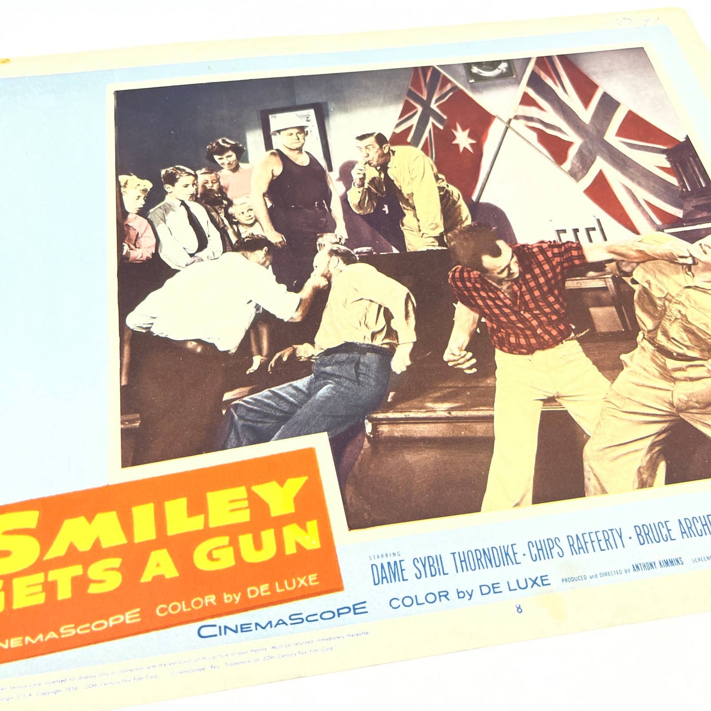 1958 Smiley Gets a Gun Dame Sybil Thorndike Chips Rafferty 8 Lobby Card FL4