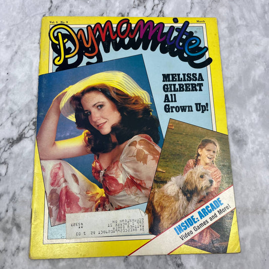 1982 DYNAMITE Magazine #94 Melissa Gilbert w/Baseball Cards TJ4