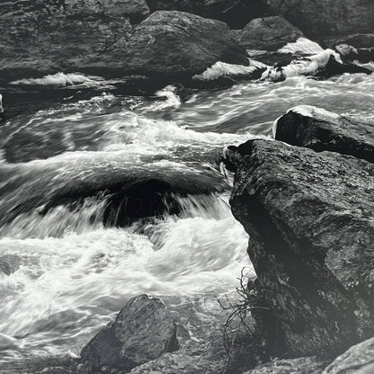 Vtg Original Art B&W Photo River Rapids Randolph Allen Kennedy 11x14 FL4