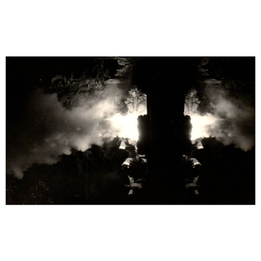 Firefighters Fighting Growing Fire - Original Postcard RPPC TJ8-4