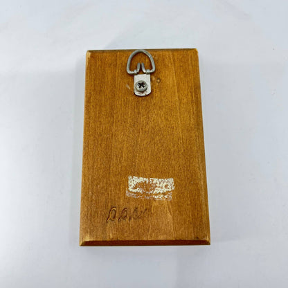 CARVED DILLON WOODEN Springerle Butter Cookie Stamp Press Mold 2.5x4.5” TE3