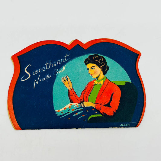 VTG Sweethart Needle Book With Threader Japan C11