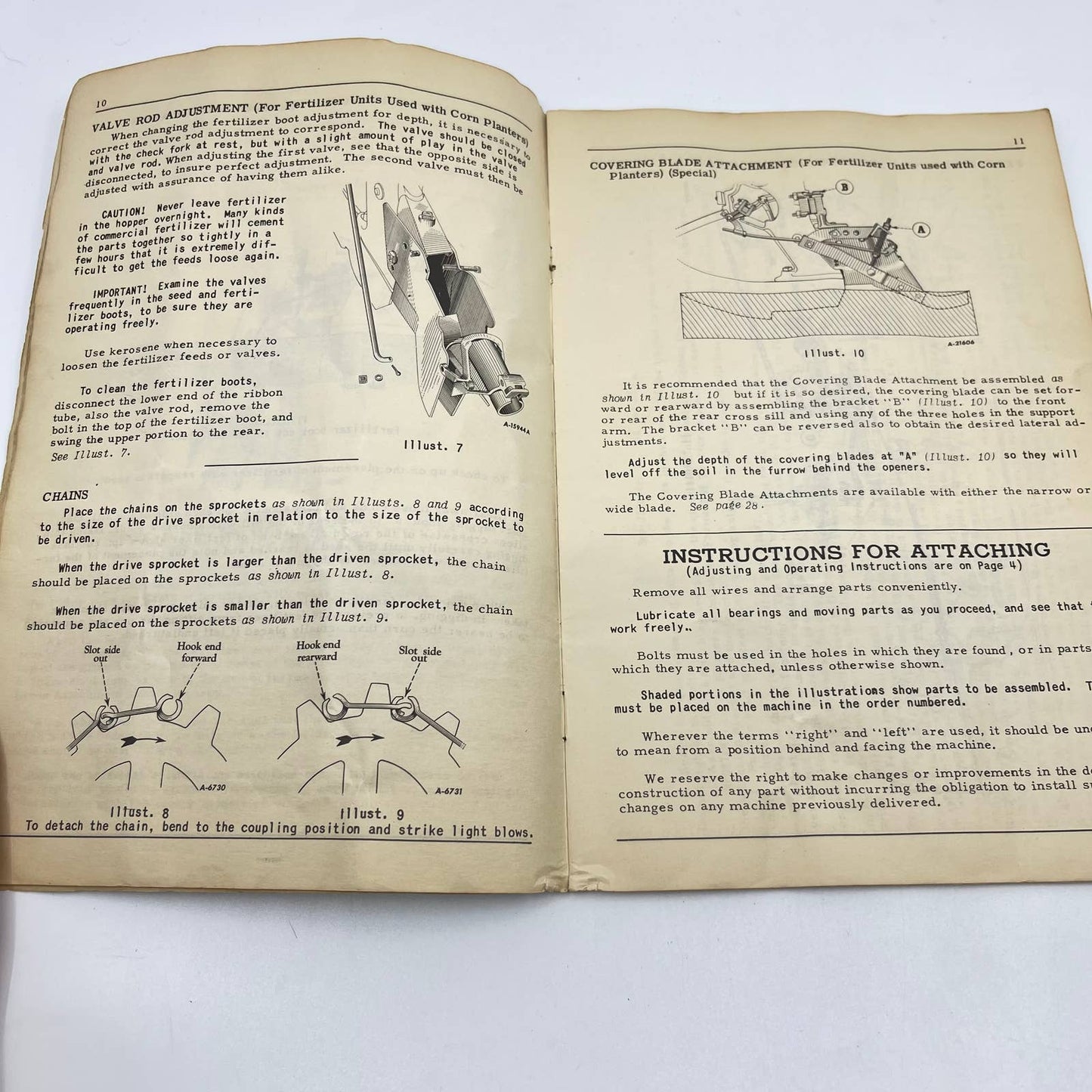 1950 McCormick Deering Fertilizer Units Farmall Cultivators Owners Manual TC6