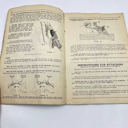 1950 McCormick Deering Fertilizer Units Farmall Cultivators Owners Manual TC6