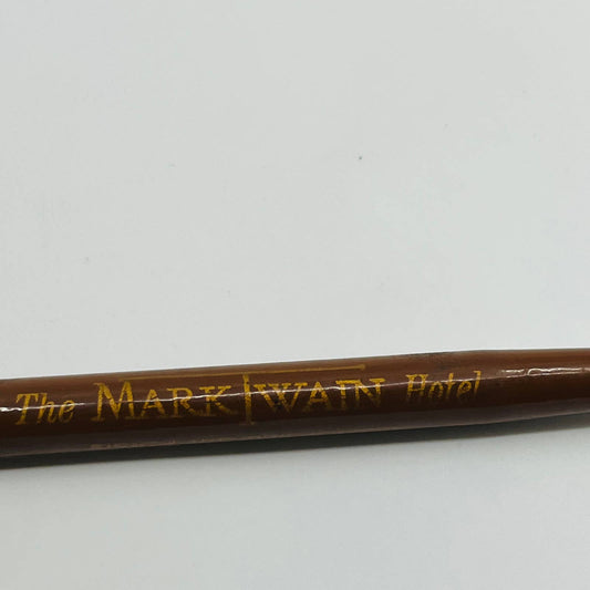 VTG Fountain Dip Pen Wood Advertising Mark Twain Hotel St. Louis MO SB3