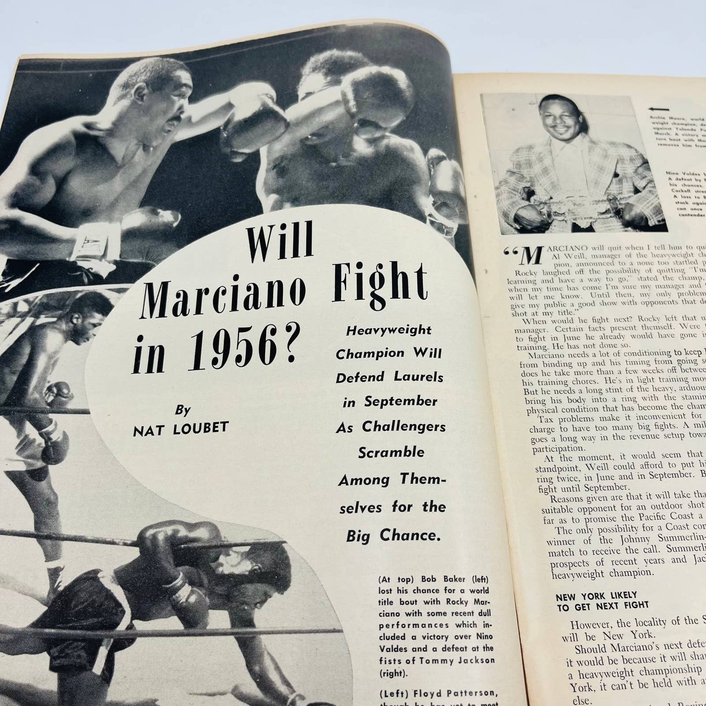 1956 Apr - The Ring Boxing Magazine – Rocky Marciano Carmen Basilio TA5