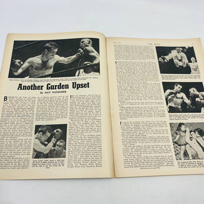 1954 May - The Ring Boxing Magazine – Sandy Saddler Percy Bassett Cover TA5