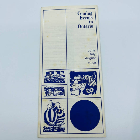 1968 June July August COMING EVENTS IN ONTARIO Brochure Booklet C2