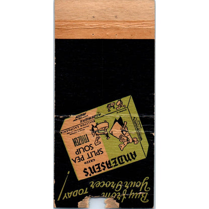 Andersen's Split Pea Soup Buellton CA Advertising Matchbook Cover SA1-M10