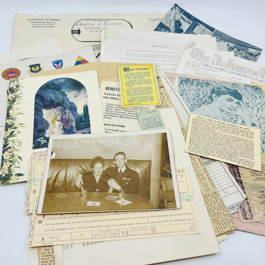 Huge Lot of 1950s US Army Serviceman Personal Military Documents Ephemera BA3