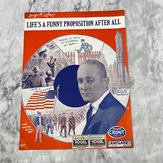 Life's a Funny Proposition After All George M Cohan 1931 Sheet Music TK2-SM3