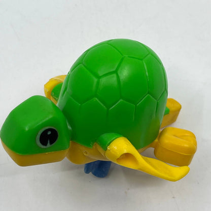 1981 BANDAI Wind Up Clock Work Turtle Tortoise Swimming Bathtub Toy WORKS TH7