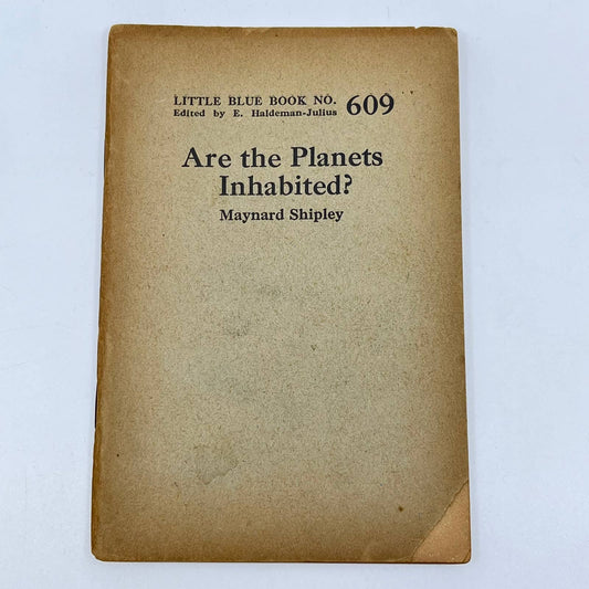 c1920 Little Blue Book No. 609 Are the Planets Inhabited Maynard Shipley SD3