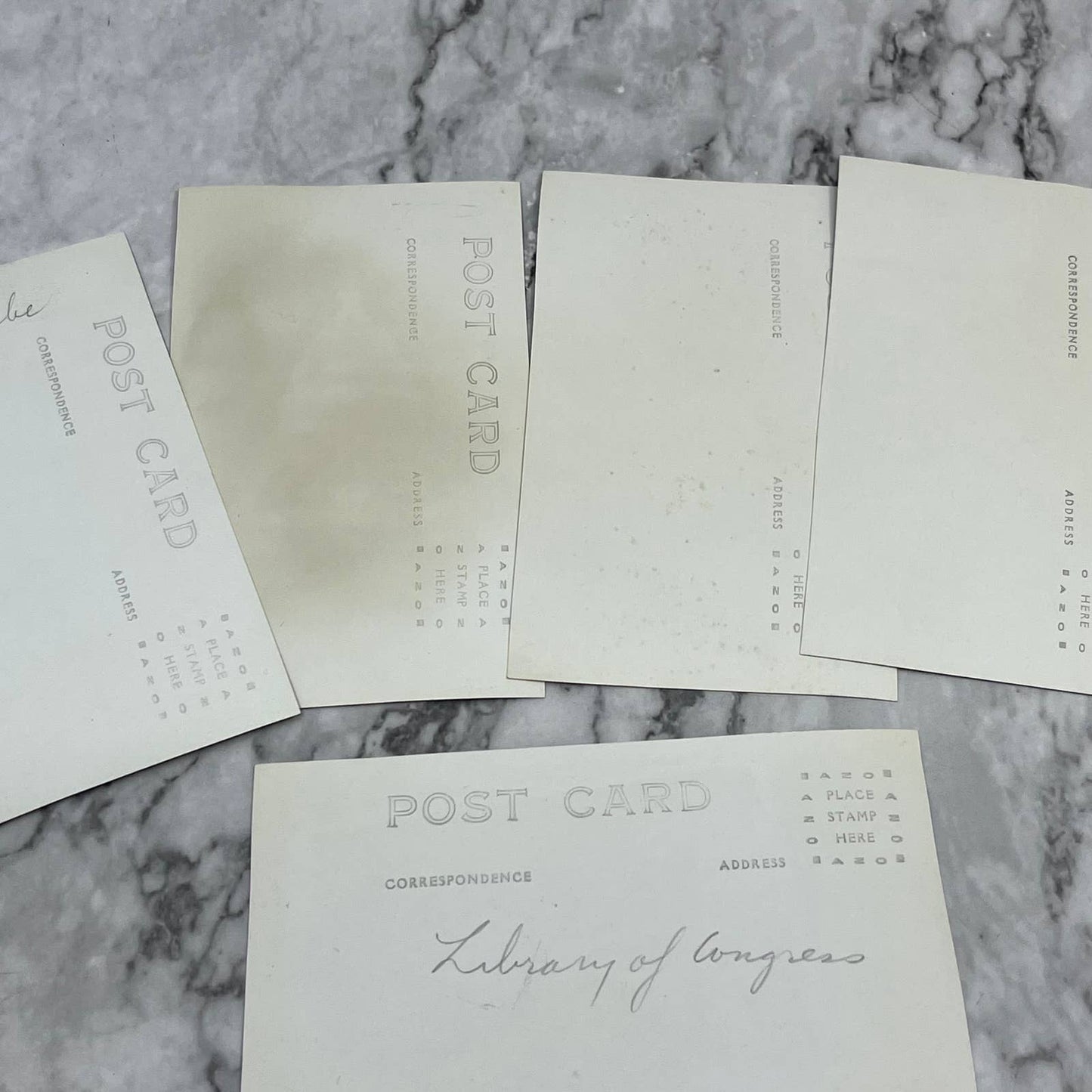 Antique Collection of 5 RPPC Postcards Washington DC Attractions Monuments TJ8