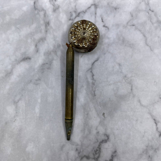 Vintage Retractable Chain Brooch Pin With  Mechanical Lead Pencil Gold Tone SE7