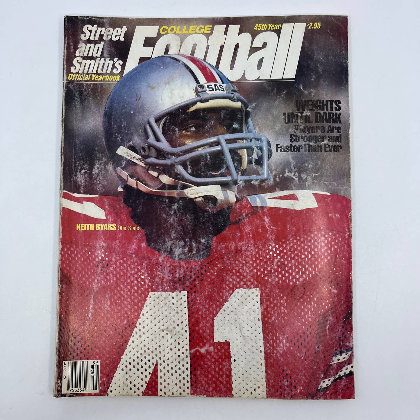 1985 Street & Smith’s College Football Yearbook Magazine Keith Byars Ohio TH3