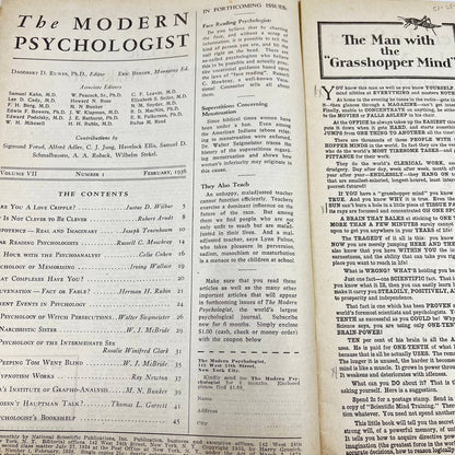 1936 February - The Modern Psychologist Magazine Dagobert D. Runes TF3