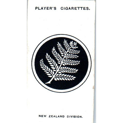 1925 Player's Cigarette Card Army Corps & Divisional Signs #124 New Zealand SE5
