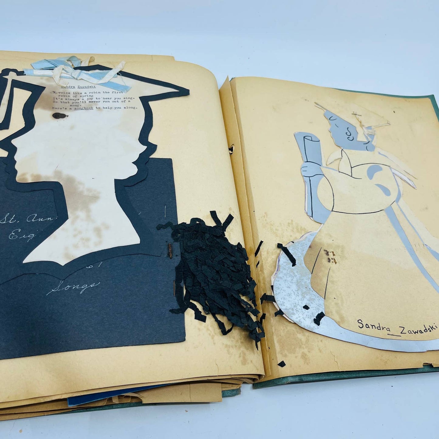 1959-60 Scrapbook Sandra Zawadski St. Anne’s Academy Wilkes-Barre PA BA1