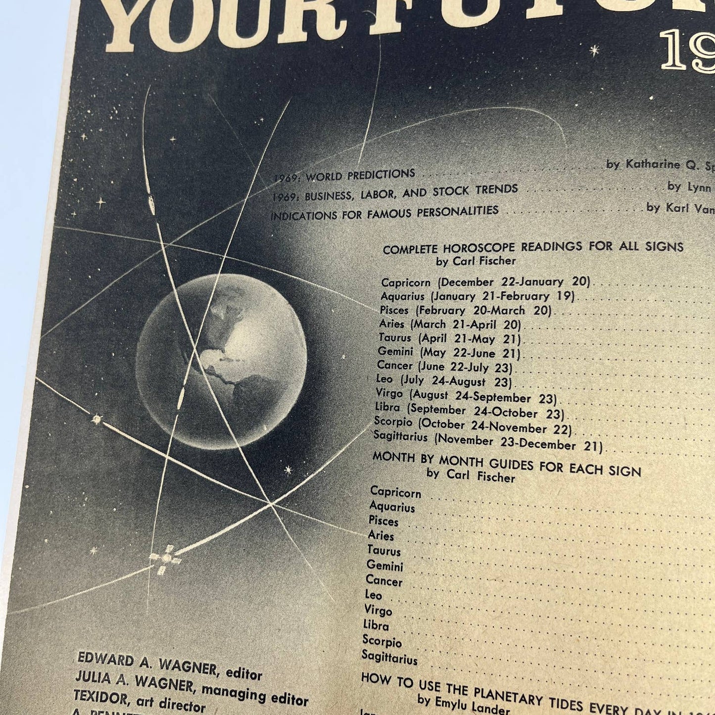 Dell Horoscope's Big New Annual Your Future 1969 Magazine TG6