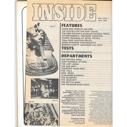 Treasure Magazine - Treasure Hunting Mining Metal Detecting July 1978 M4