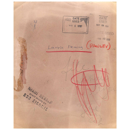 1978 Original Press Photo Women's Tennis Laurie Fleming Rowley ~8x10" AD2