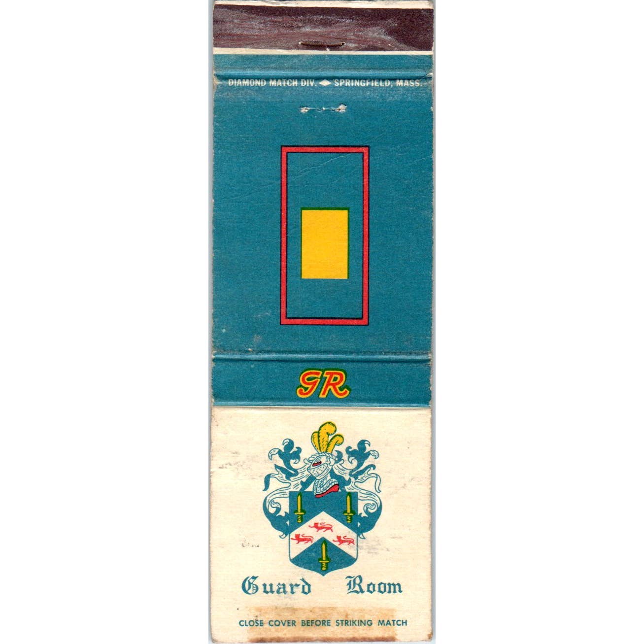 Thruway Motel Guard Room Albany NY Advertising Matchbook Cover SA1-M8