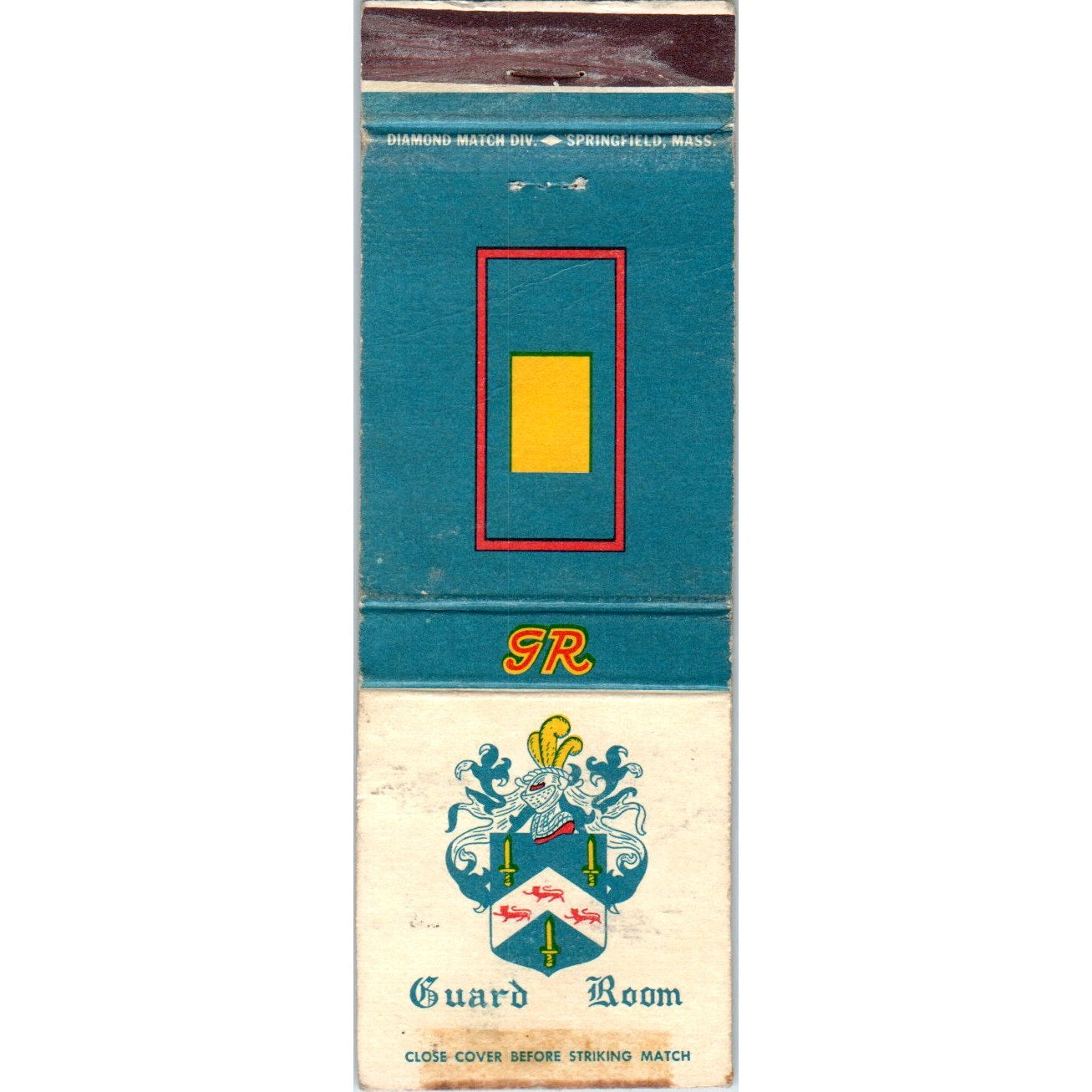 Thruway Motel Guard Room Albany NY Advertising Matchbook Cover MM9-8