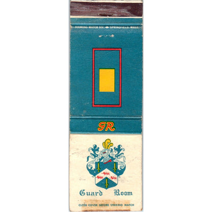Thruway Motel Guard Room Albany NY Advertising Matchbook Cover MM9-8