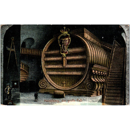 Heidelberg Das Grosse Fass Original Postcard TK1-P16