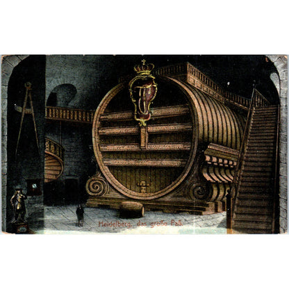 Heidelberg Das Grosse Fass Original Postcard P3-1