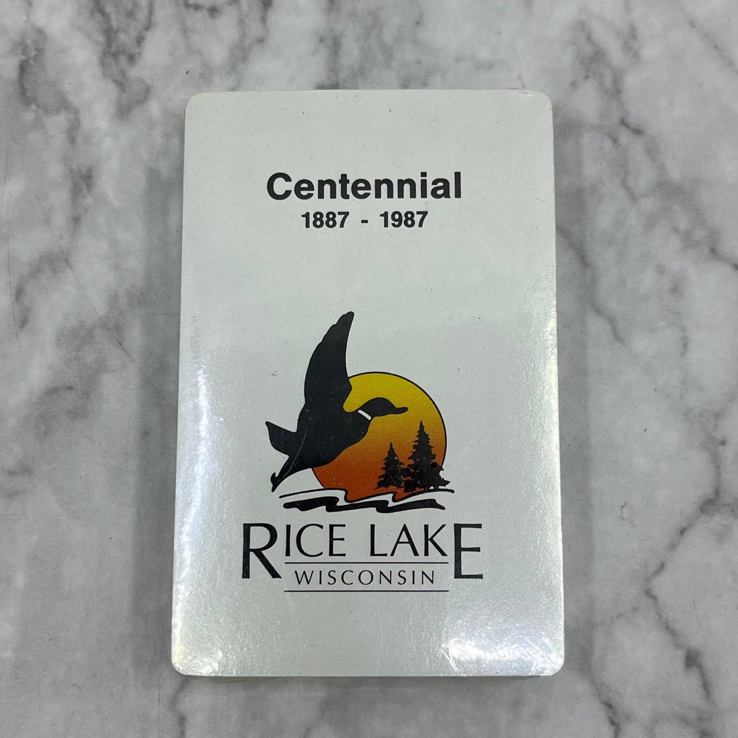 1987 Rice Lake Wisconsin Centennial SEALED Deck of Playing Cards TB5