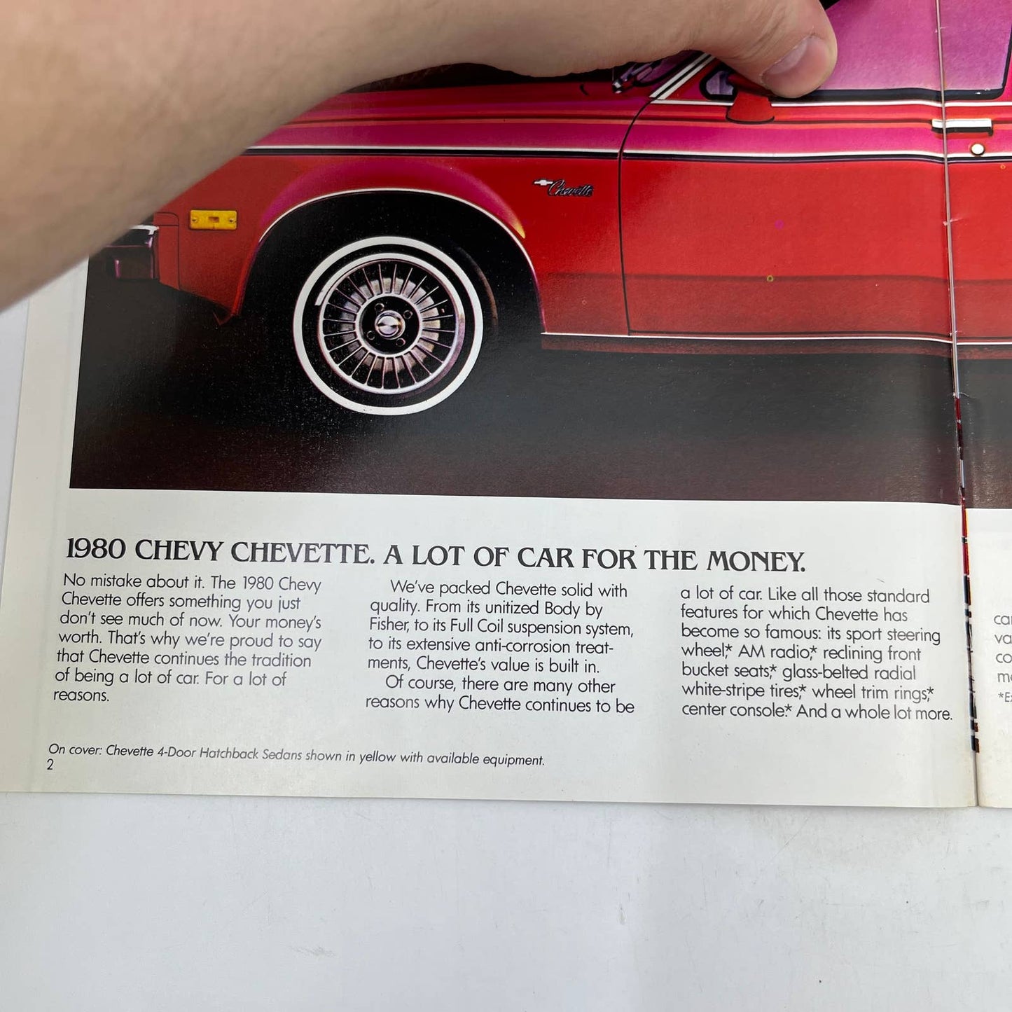 1980 Chevy Chevette Original Dealer New Car Showroom Brochure TH8