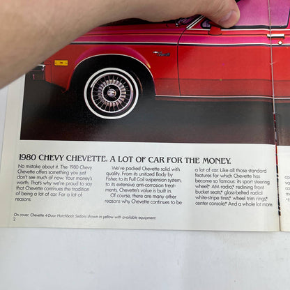 1980 Chevy Chevette Original Dealer New Car Showroom Brochure TH8