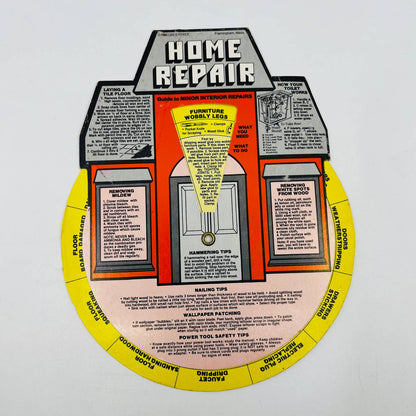 1980 Home Repair Wheel Guide to Minor Interior Repairs S. Doucette D2