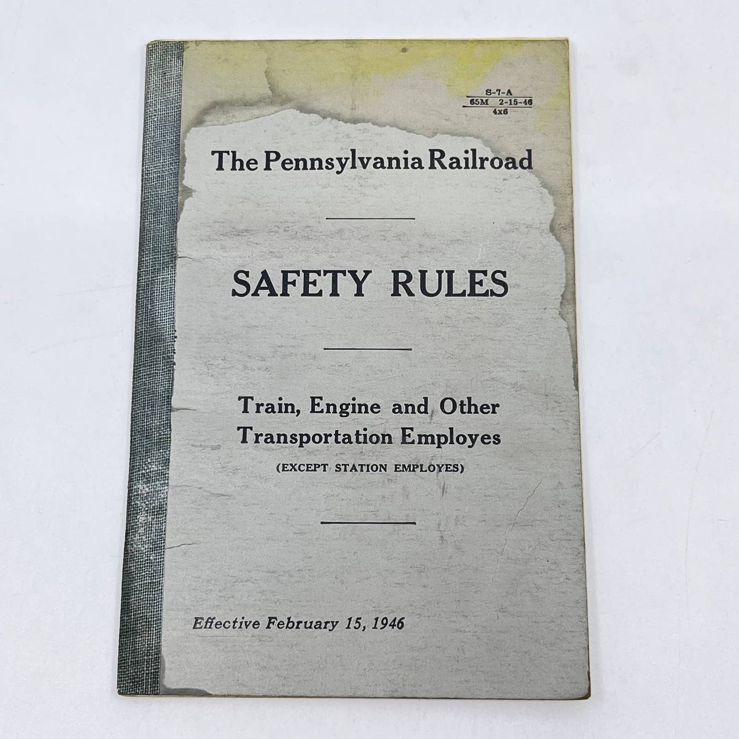 1946 Pennsylvania Railroad RR Safety Rules Train, Engine & Other Employees TF9