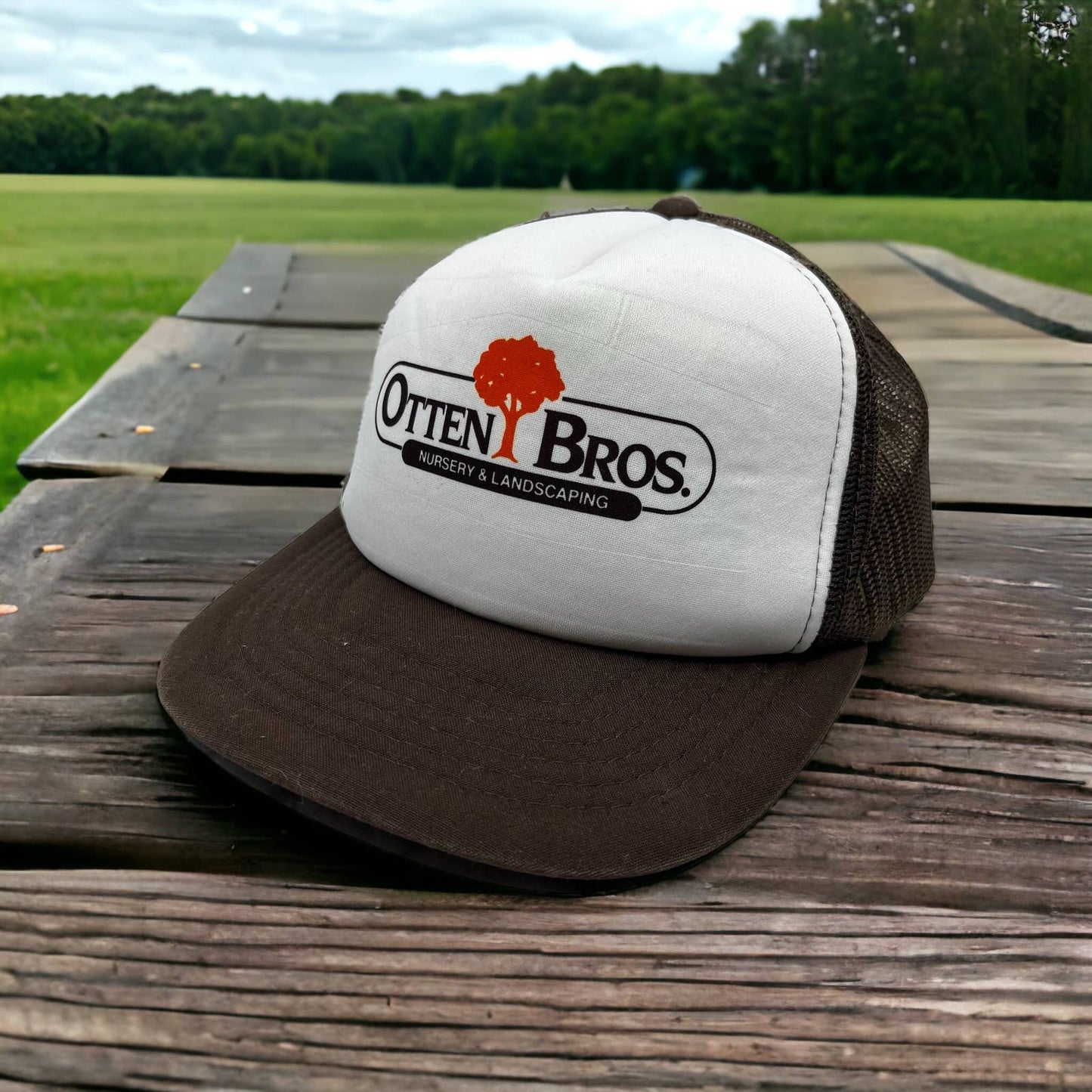 Otten Bros. Nursery & Landscaping Long Lake Trucker Hat Cap Snap Back Mesh HB1