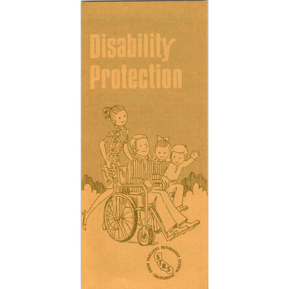 1972 STRS California Teachers Retirement Disability Protection Brochure TH2-SF1