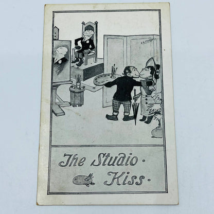 1910s Post Card Winsch Anthropomorphic Monkey Couple Art Studio F.R. Morgan PA6