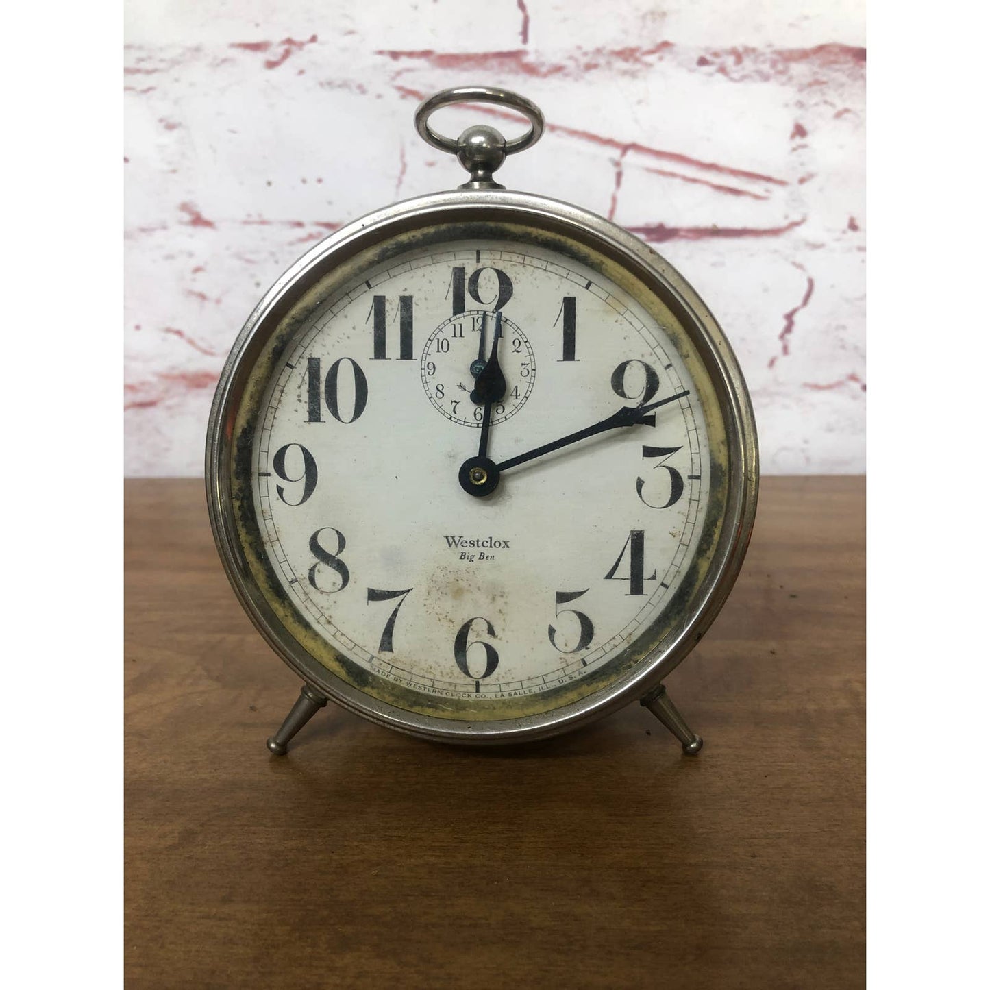 Vintage 211 Luminous Westclox USA Big Ben Alarm Clock La Salle IL Untested TH4