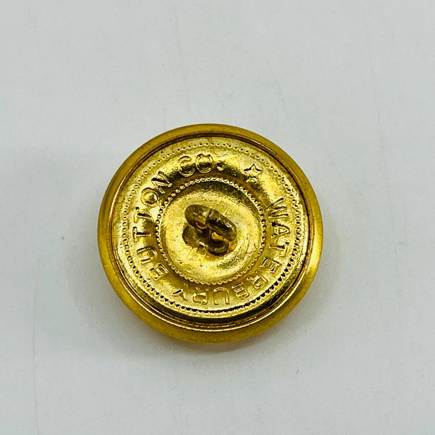 Anodized Gold Marine Uniform Large Button Waterbury Button Co LOT OF 6 SB5-1